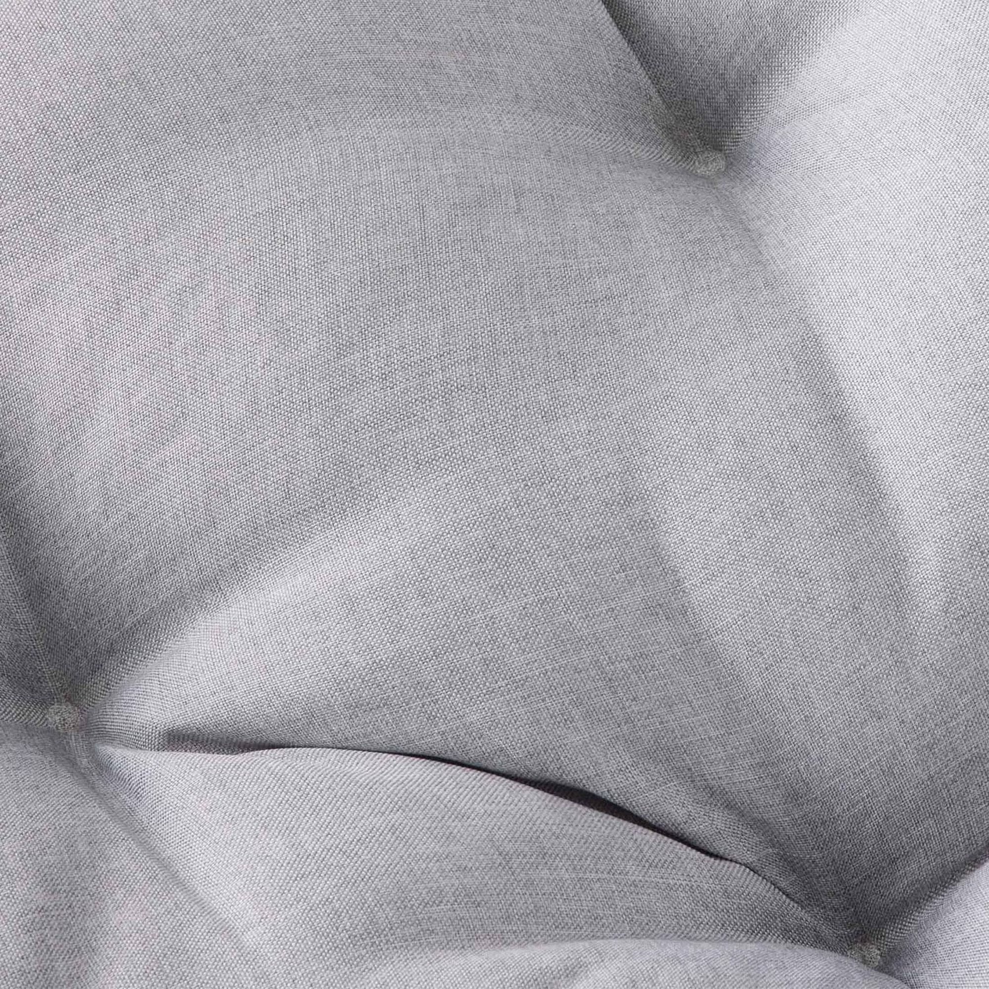 Papasan Accent Chair, Gray Linen