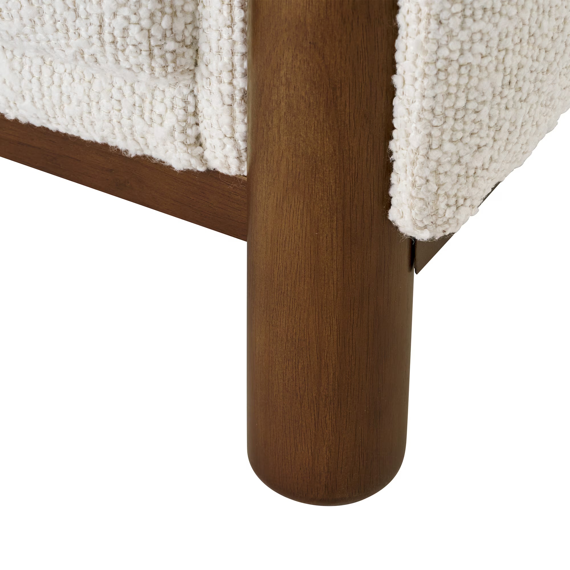 Accent Chair, Cream Boucle